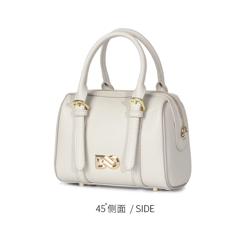 New Trendy Fashion Pillow Bag Women's Mini Boston Shoulder Crossbody Handbag Large Round Bucket Bag