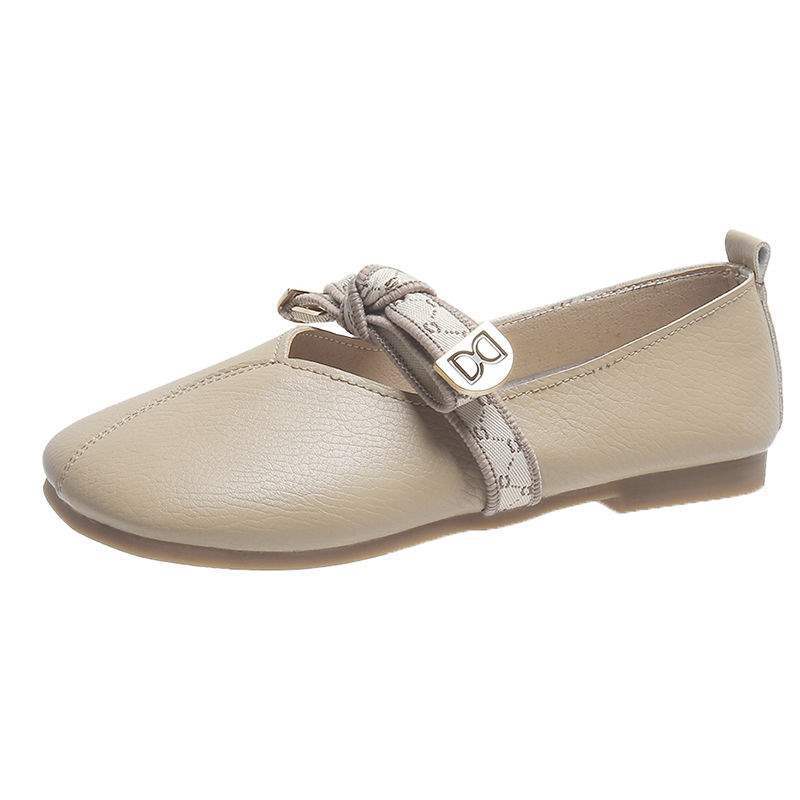 Butterfly Knot Flat Shoes for Women, Soft Sole Lightweight Mango Toe Loafers, Slip-On Moccasins for Pregnant Women