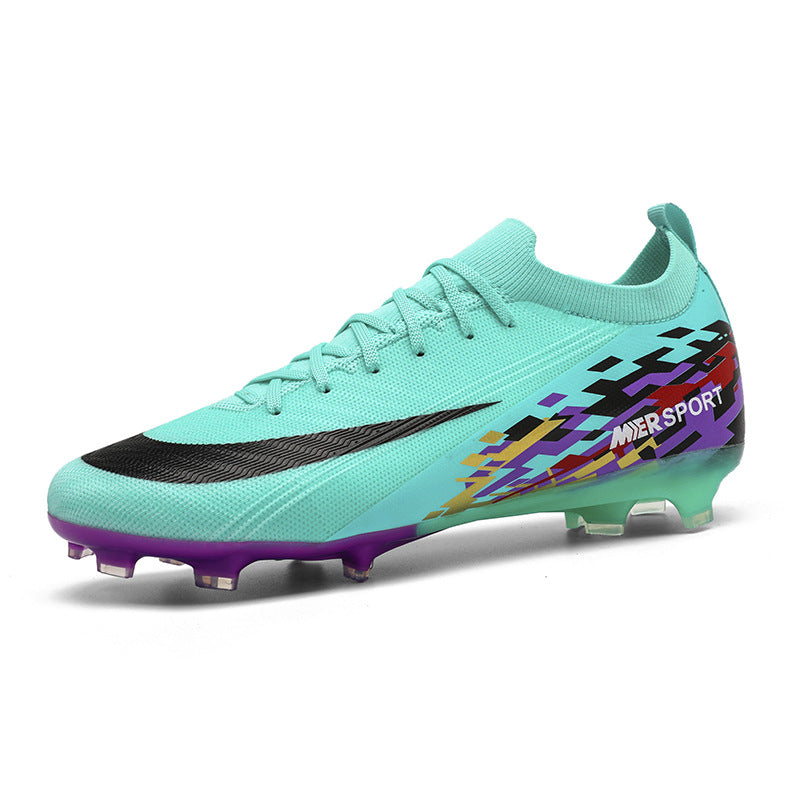 New Large Size Long Spike Football Shoes Low Top Youth Competition Training Student Football Sports Shoes