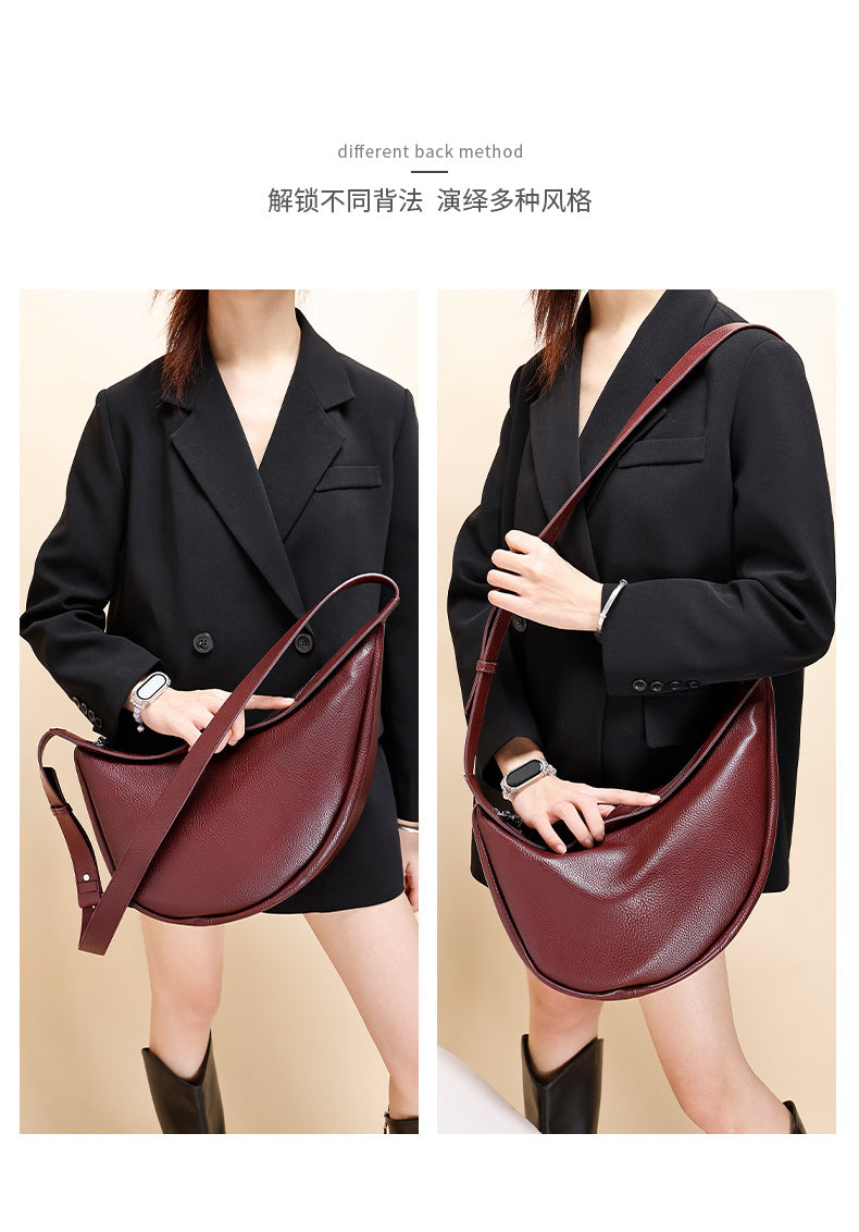New Fashion Women's Dumpling Bag, Unique Design Casual Women's Chest Bag, Trendy Versatile Single Shoulder Crossbody Underarm Bag