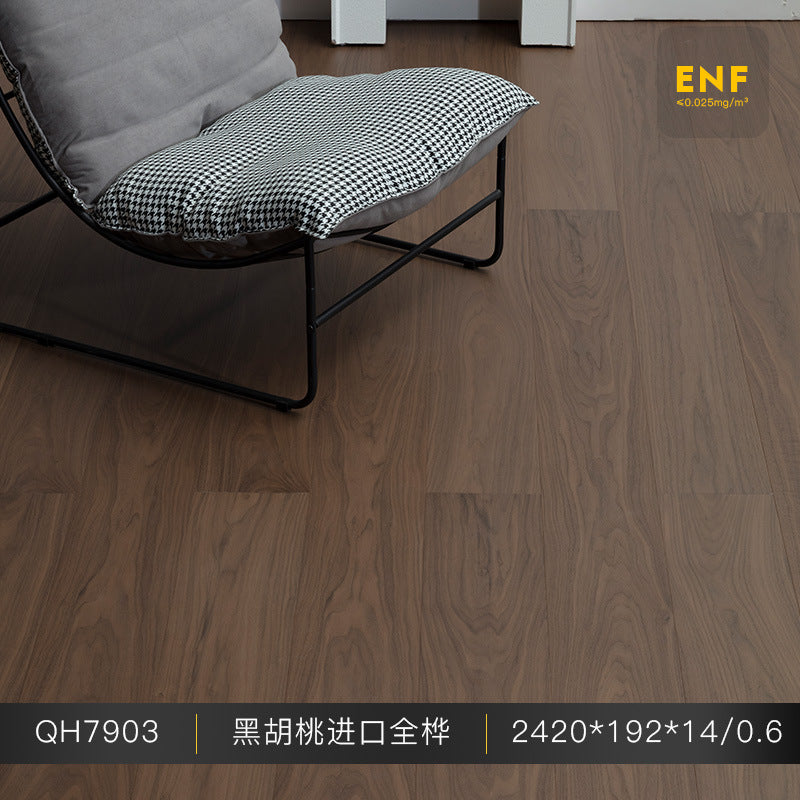 Imported Full Birch Base Material Oak Black Walnut Multi-layer Solid Wood Composite Flooring Underfloor Heating ENF Direct Sales from Eco-Friendly Manufacturer