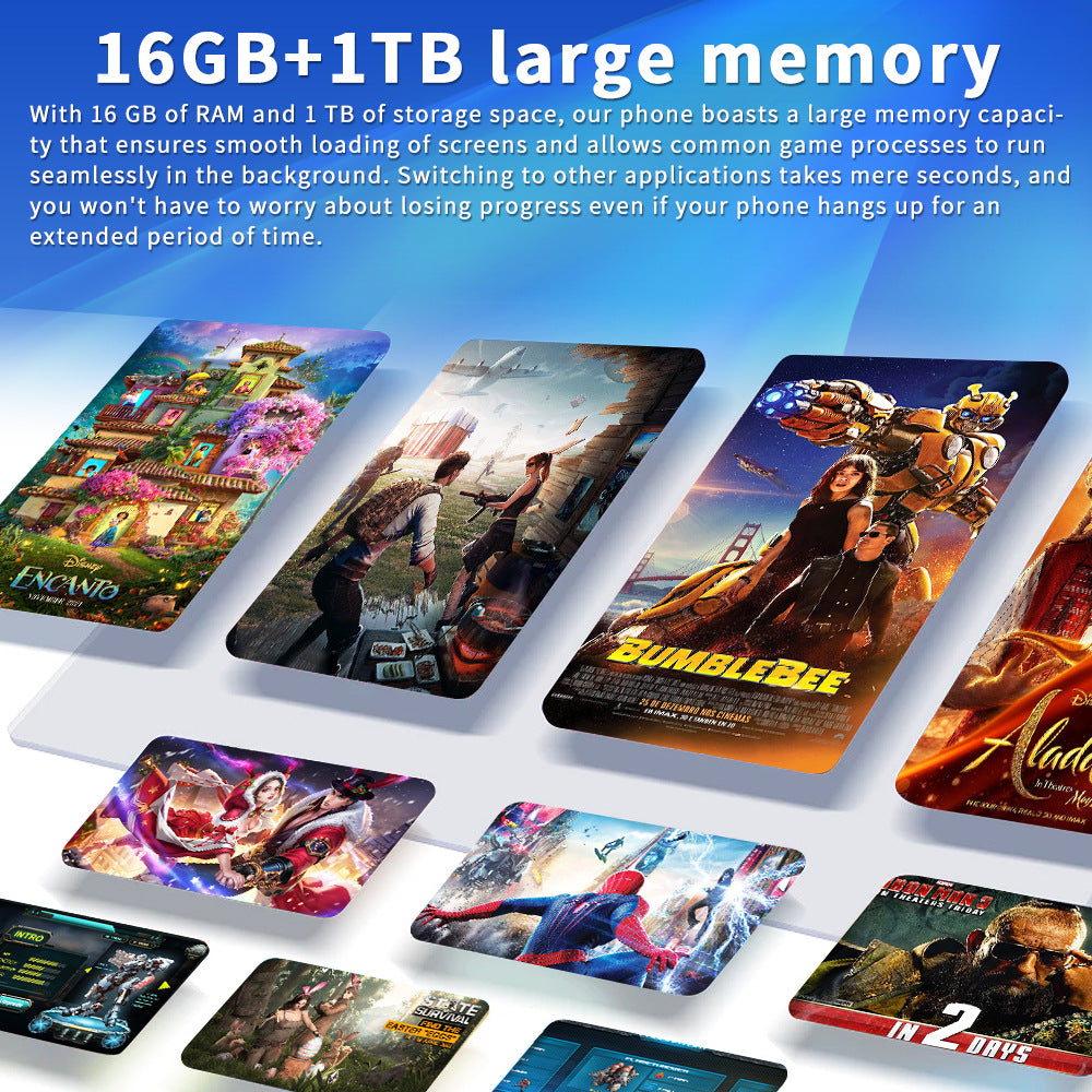 16+1T Smartphone i15ProMAX Hd6.8Large Screen In Stock New Wholesale Full Screen