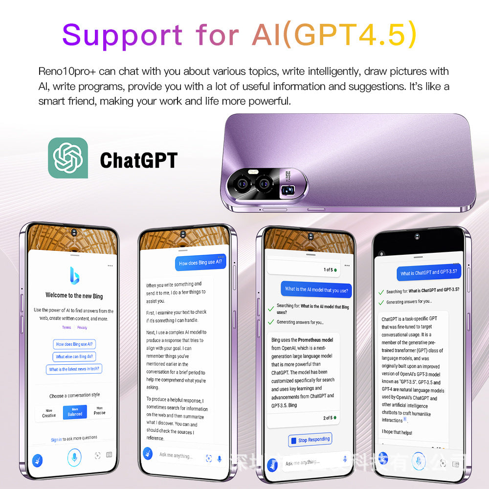 New Reno10pro(2+16G)7.3Inch5G All-in-One Hot-Selling Smartphone Factory