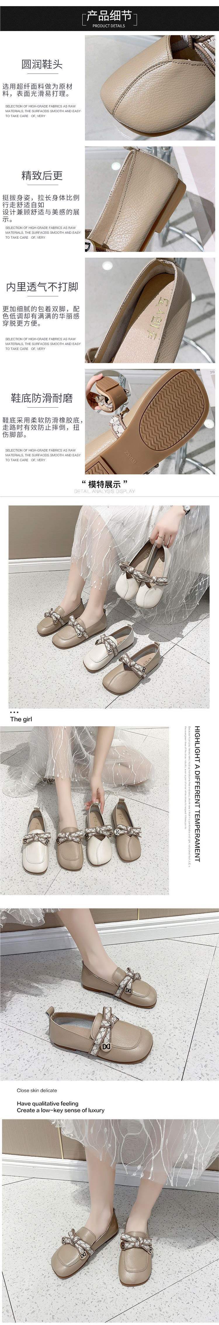 Butterfly Knot Flat Shoes for Women, Soft Sole Lightweight Mango Toe Loafers, Slip-On Moccasins for Pregnant Women