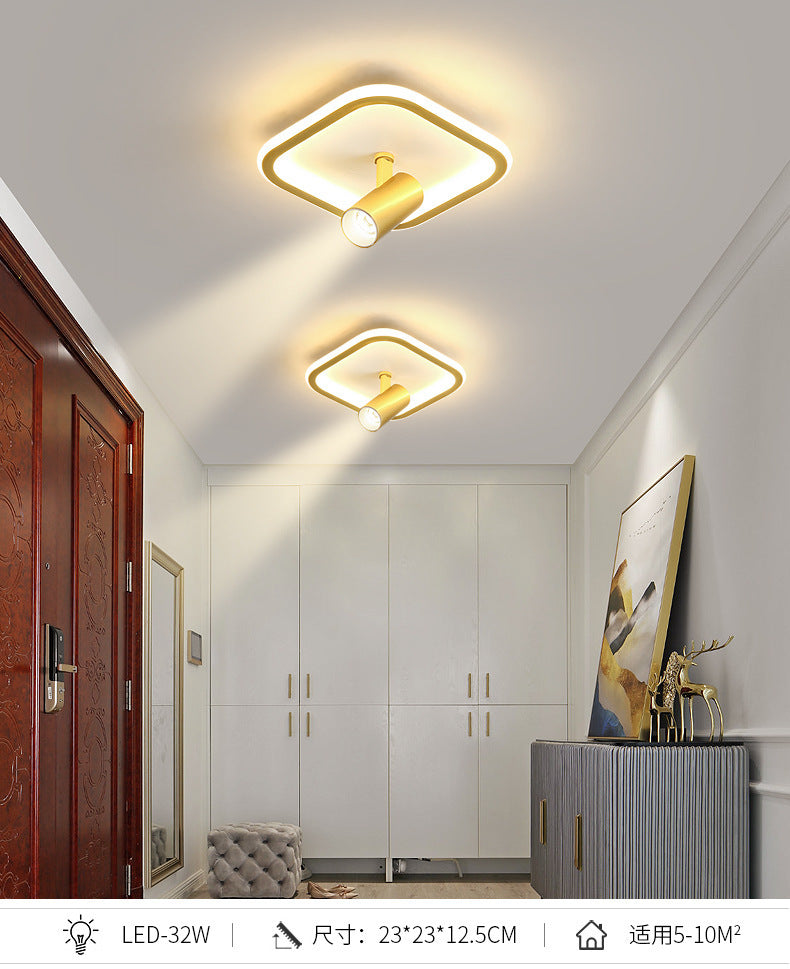 Aisle Light with Spotlight Corridor Light Entryway Staircase Cloakroom Balcony Light Luxury Internet Celebrity Ceiling Light led