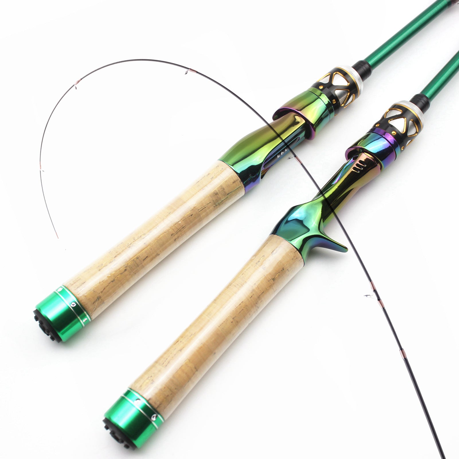 E-commerce Portable Telescopic Lure Rod Set Straight Handle Gun Handle Fishing Gear Combo FBA Overseas Warehouse Fishing Gear