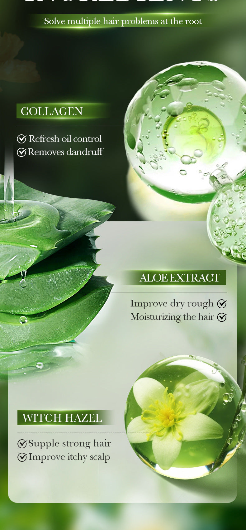 Collagen Anti-Dandruff Oil Control Shampoo SADOER Repair and Clean Shampoo Wholesale