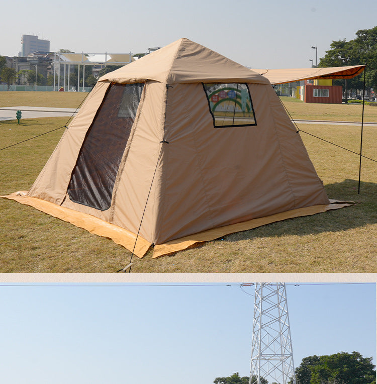 Middle East Arabian Inflatable Tent Outdoor No Setup Needed for Hiking Saudi Print3*3M Camping