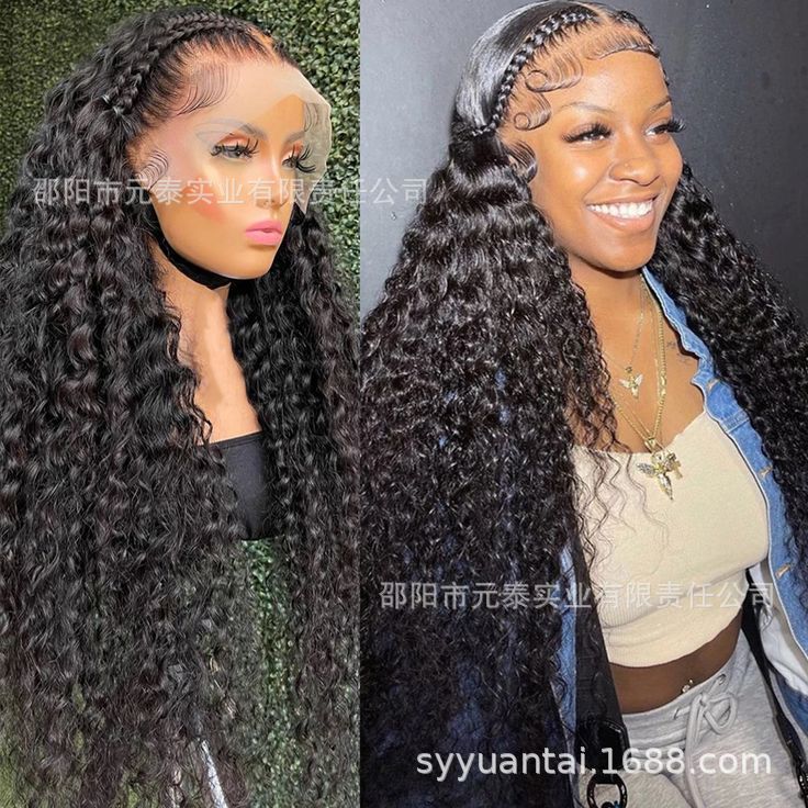 Curly Lace Front Synthetic  Wig Lace Frontal for Black Women