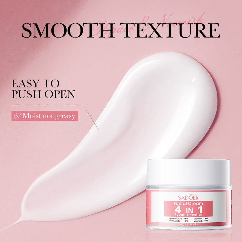 Full English Four-in-One Skincare Series SADOER Moisturizing, nourishing, and rejuvenating face cream essence liquid  wholesale