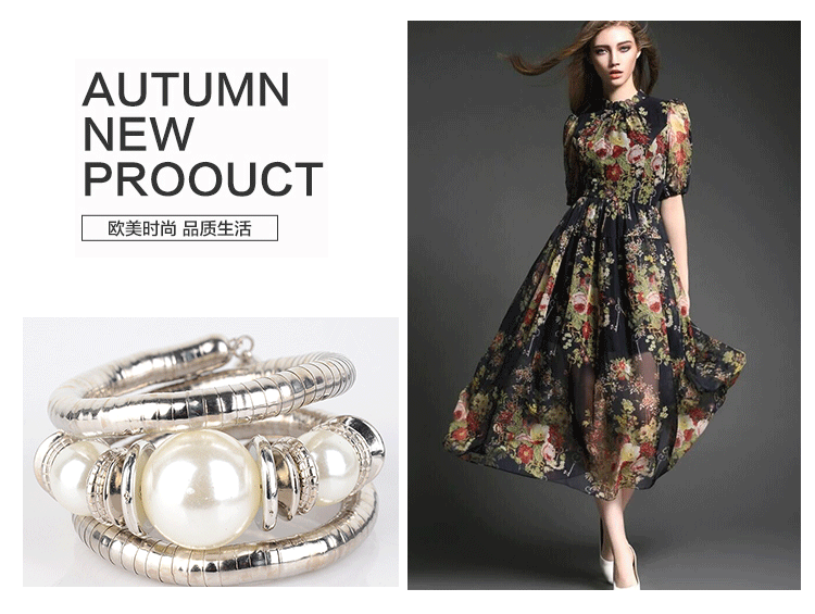 European and American Three-Circle Surround Pearl Bracelet Fashionable High-End Glossy Surface Gift for Women on Holidays Multi-Layer Bracelet