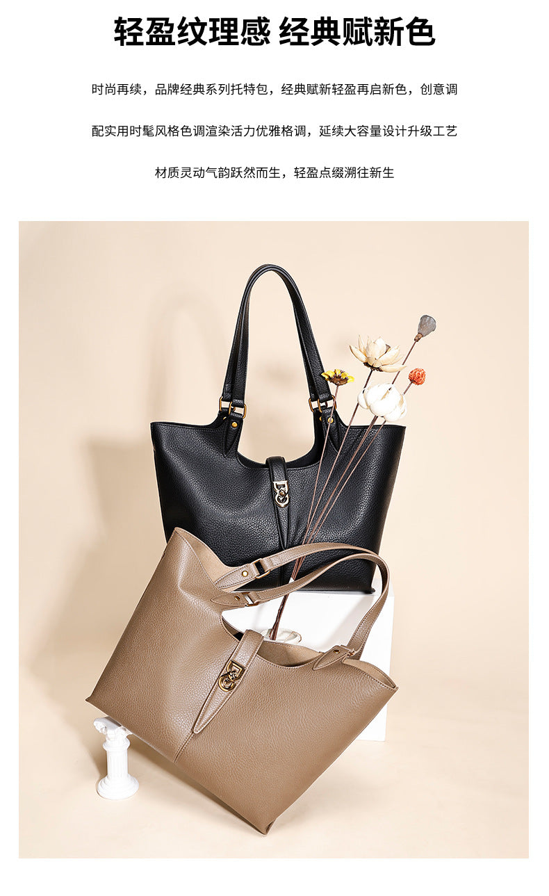 European and American Trendy High-End Single Shoulder Fashion Women's Bag Versatile Handbag Basket Bag Light Luxury Niche Commuter Crossbody Bag