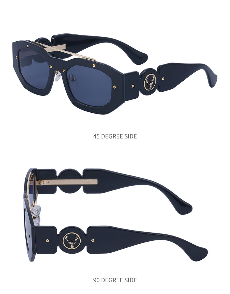 European and American Small Frame Sunglasses for Women UV Protection European and American Internet Celebrity Sunglasses for Women INS Wholesale