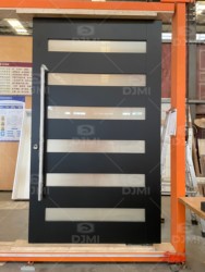 American Black Walnut Solid Wood Exterior Entrance Doors External Wooden Main Door for House Modern Exterior Front Entry Doors