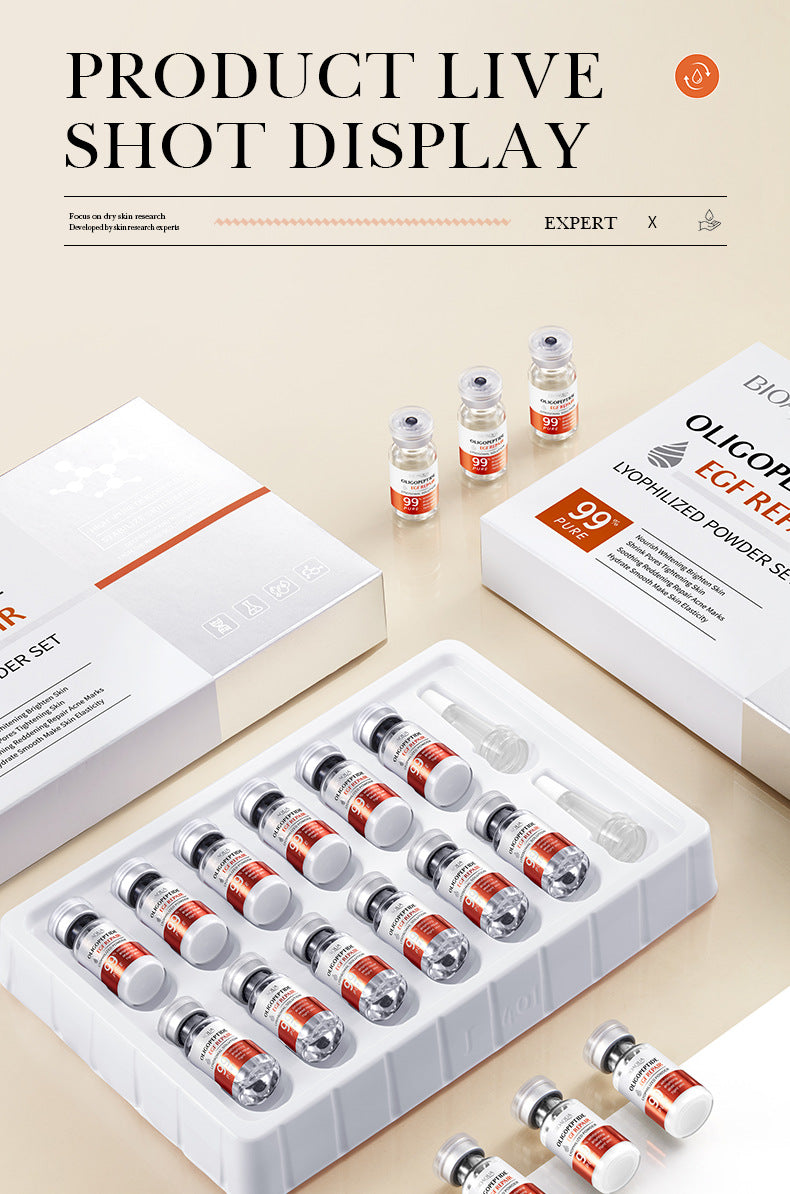 Full English Oligopeptide Freeze-Dried Powder Set BIOAOUA Hydrating Moisturizing Nourishing Skin Care Wholesale for  Trade