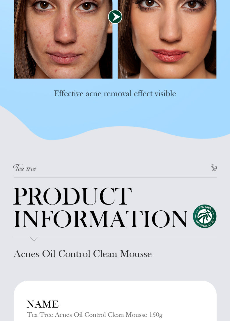 Full English Tea Tree Mousse Facial Cleanser150gSADOER Clean Bubble Dense Facial Cleanser  Wholesale