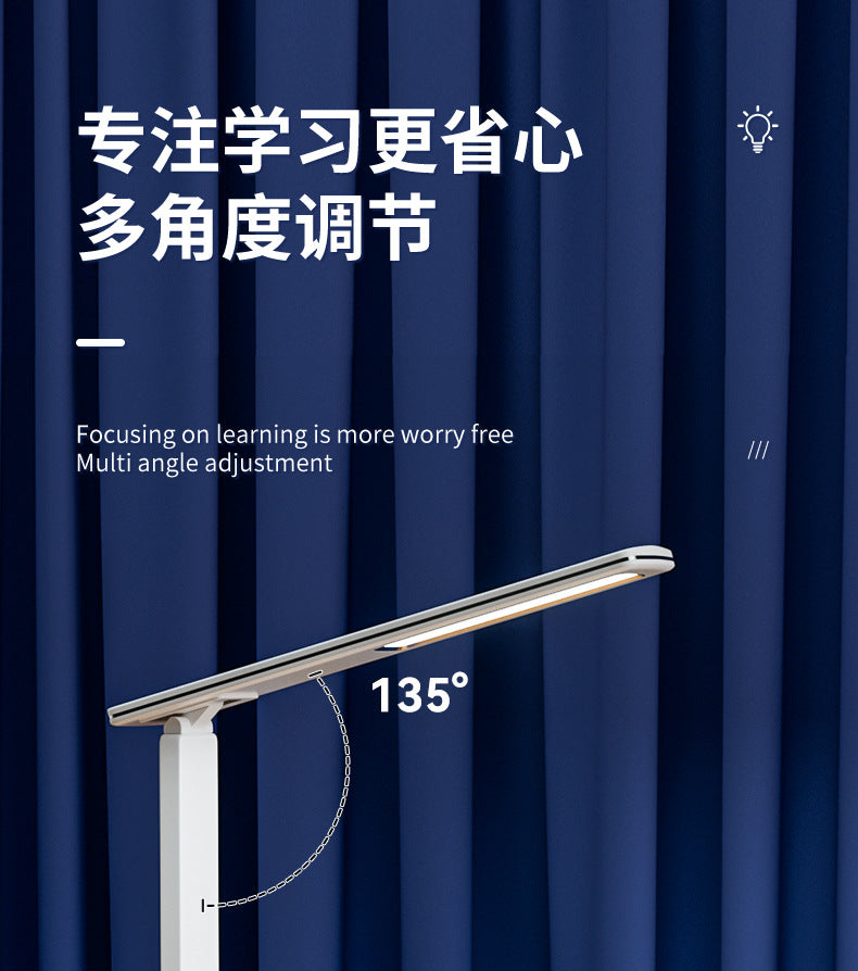 Multifunctional Eye Protection Desk Lamp Smart Touch Foldable Timer15Wireless Charging Office Dimmable Reading Business Desk Lamp