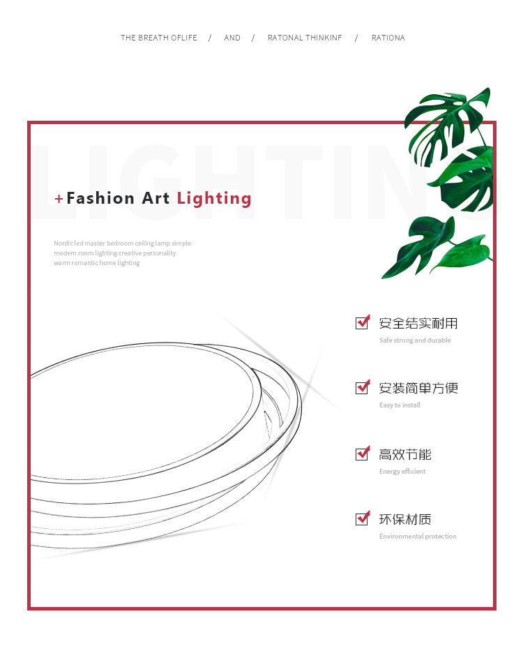 round led Ceiling Lamp Bedroom Lamp Modern Minimalist Living Room Lighting New Hotel Room Restaurant Room Lighting