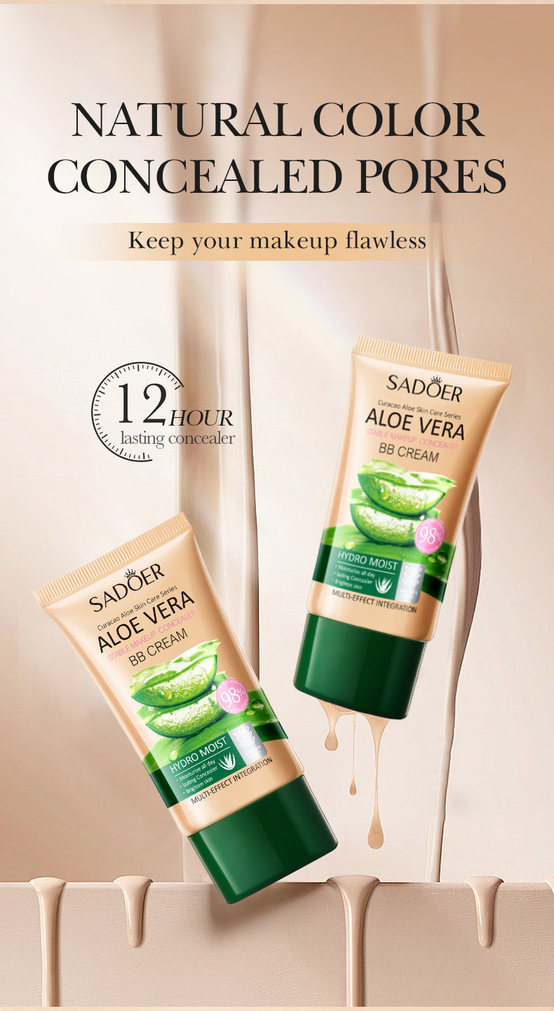 Full English Aloe Vera Long-lasting Concealer BB Frost SADOER Contouring and Shaping Makeup BB Wholesale  Foreign Trade Frost