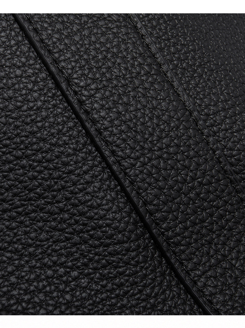 Autumn Winter New Genuine Leather Tote Bag Large Capacity Women's Bag Top Layer Cowhide Single Shoulder Commuter Underarm Bag