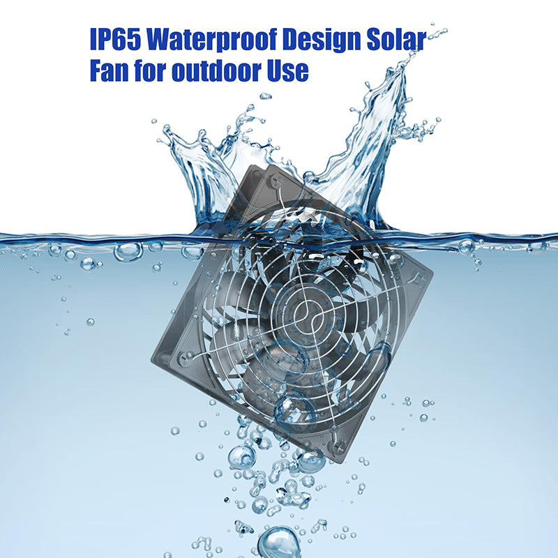 Exclusive Solar Photovoltaic Panel with Exhaust Fan Dual Fan Suitable for Backyard Chicken Coop Greenhouse Dog House Pet House