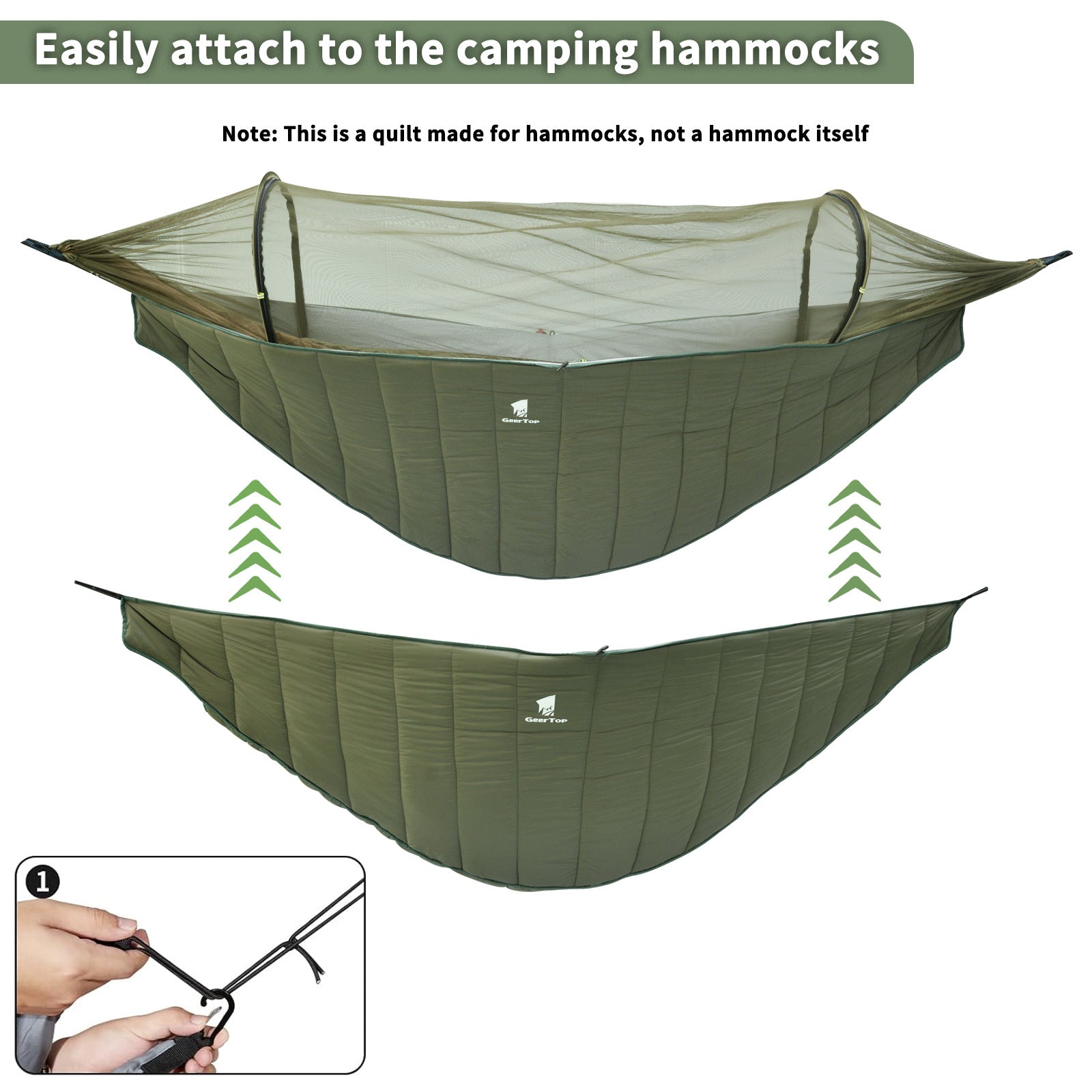 Double Sleeping Bag Hammock Outdoor Portable Camping Hanging Chair Cold-proof Lightweight Camping Warm Quilt