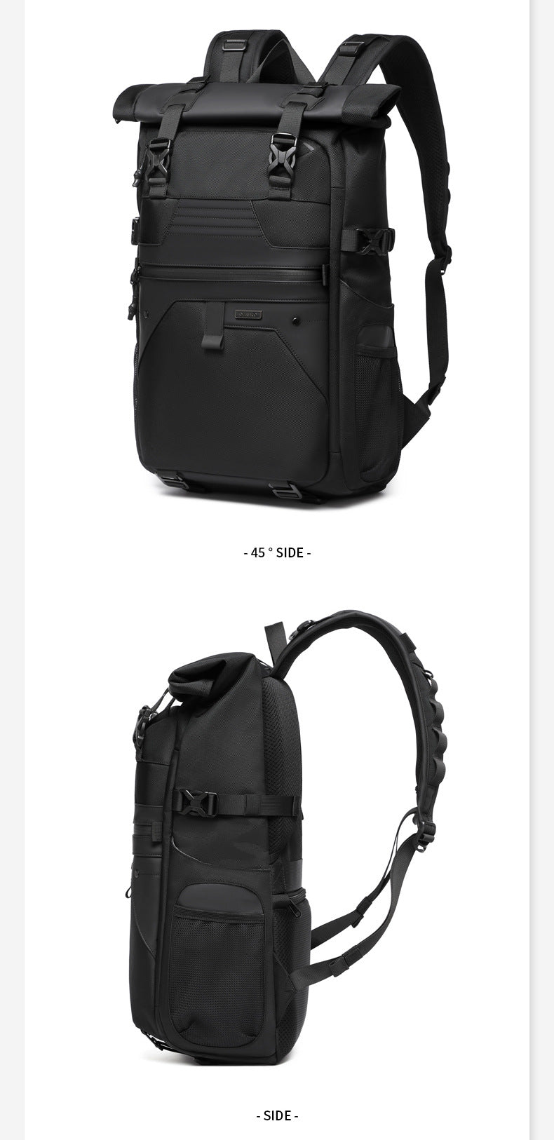 OZUKO Casual Backpack Backpack School Bag Large Capacity Waterproof Computer Bag Unisex Travel Commuting Bag