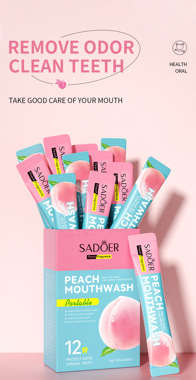 H Full English Mouthwash Box Set SADOER Disposable Portable Oral Cleaning  Wholesale