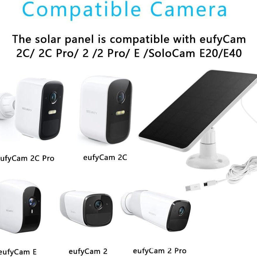 6W5V Solar monitoring panel charger security monitoring3Rice Noodles Micro USB Android Interface Type-c