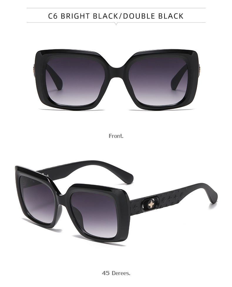 2025New European and American Fashion Square Frame Sunglasses for Women High-end Sunglasses Wholesale sunglasses