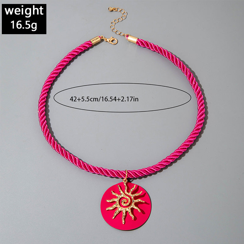 European and American Metal Ocean Style Starfish Pendant Necklace Jewelry Personality Exaggerated Star Beach Vacation Necklace for Women - 图片 57