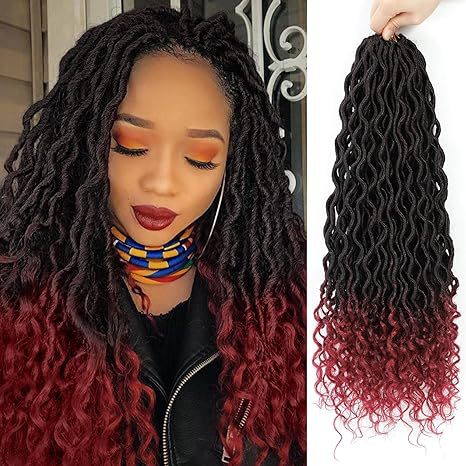 Cross-border European and American Synthetic Hair Wigs Curved Up and Down Crochet Hair Wigs Goddess Faux Locks Curly Handwoven - 图片 32