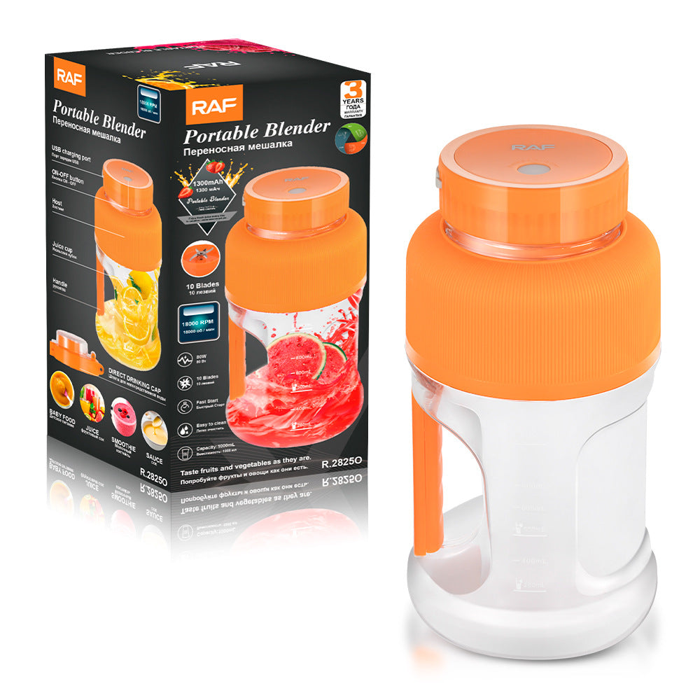 RAF EU Standard Electric Fresh Orange Juicer Household Automatic Juicer Lemon Orange Juice Cup Small Portable - 图片 4