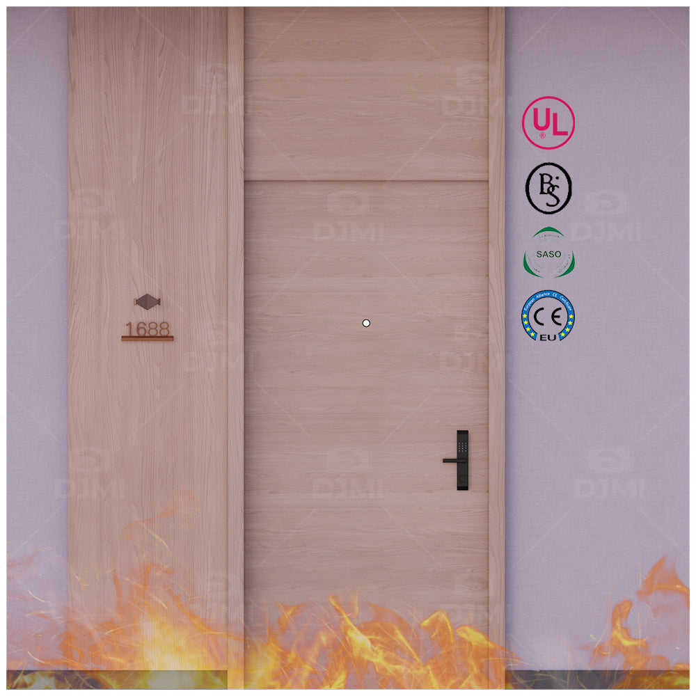 Professional in Custom High Quality Door for Hotel Room Fireproof Hotel Room Door Fire Rated Hotel Door - 图片 5