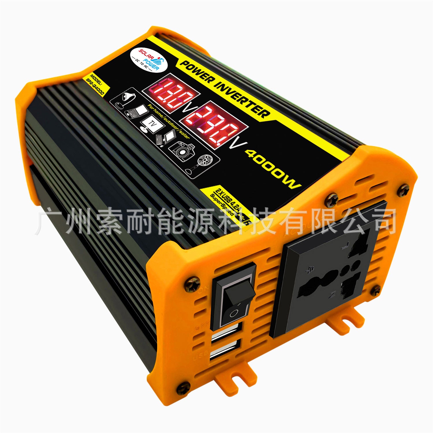 Automobile and Motorcycle Parts Car Inverter Power Supply300W Car Charger Adapter12V Turn110V/220V Vehicle Inverter - 图片 5