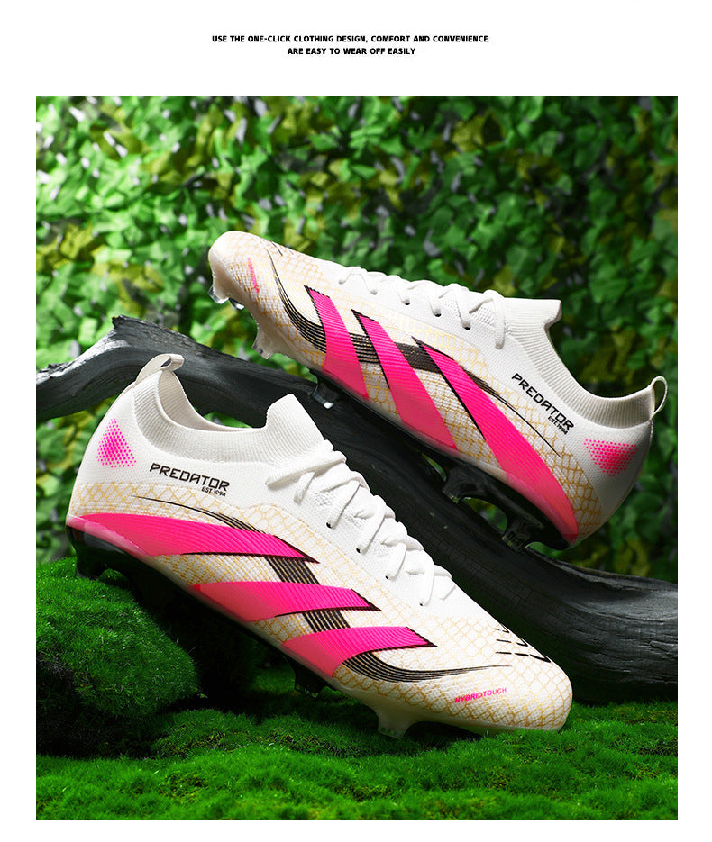 2025New Football Shoes for Men and Women, Youth Students, Fashionable and Comfortable, Long Spikes, Low-top, Factory Direct Sale - 图片 24