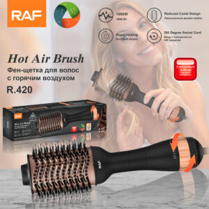 RAF European Standard Curling and Straightening Dual-use Hair Styling 3-in-1 Hot Air Brush Automatic Curling Iron Electric Hair Dryer