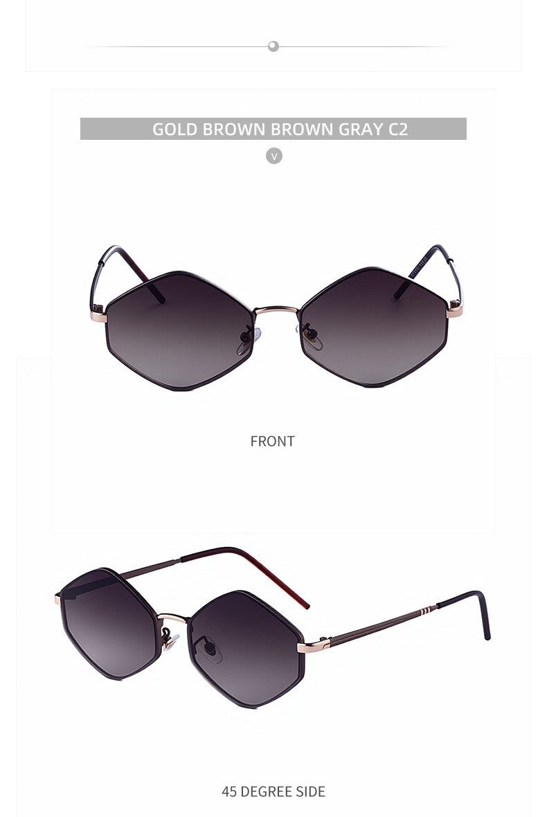 Polygonal Sunglasses for Women with a Sense of Sophistication2025New European and American fashion sunglasses driving UV protection glasses - 图片 24