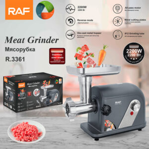 RAF European Standard 220v Household Small Meat Grinder 6-in-1 Blender R.3361 ABS+Electroplating
