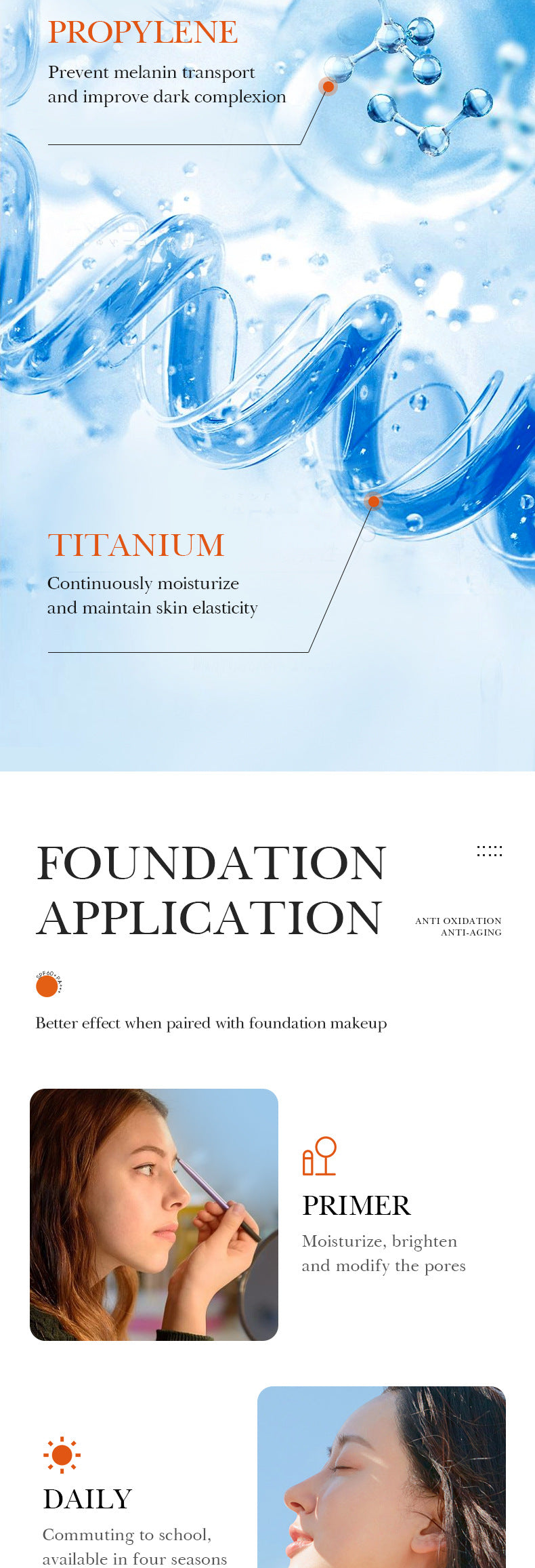 Hyaluronic Acid Sunscreen SADOER Uv Protection SPF60+Isolation Sunscreen Lotion Cross-Border Wholesale - 图片 12