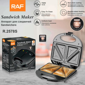 RAF European Standard Household Dual Multifunctional Toast Waffle Breakfast Machine Heating Sandwich Maker2578