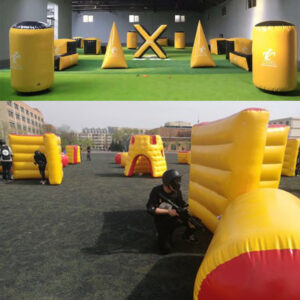 Inflatable Entertainment Sports Real Person cs Camouflage Wall Field Trench Wall PUBG Game Fortress Obstacle Inflatable Manufacturer