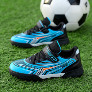 Professional Boys' Lightweight Breathable Training Shoes with Velcro for Primary and Secondary School Students2025Fashion Trendy Short Spike Sneakers