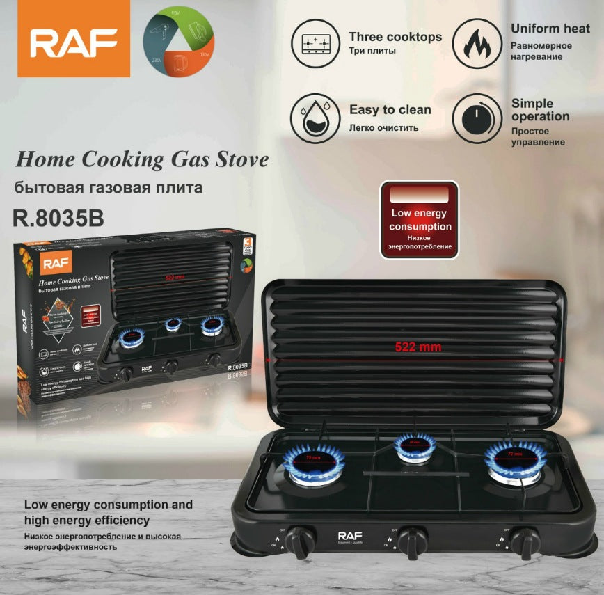 RAF Multifunctional Household Small Electric Stove Wholesale Three-Burner Gas Stove Small Household Appliance Liquefier R8035 - 图片 6