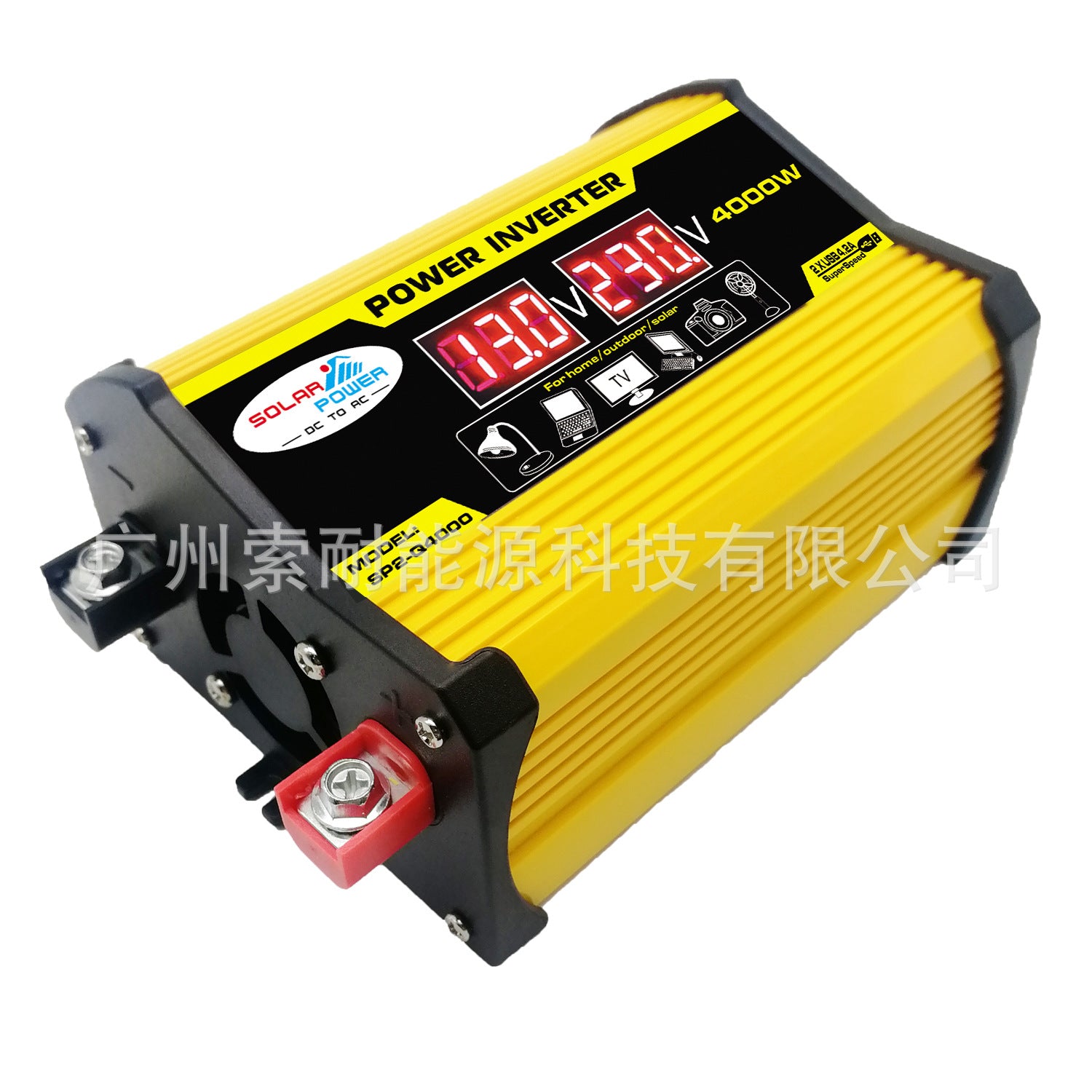 Vehicle Inverter300W 12V Turn110V 220V Voltage Display E-commerce power inverter - 图片 26