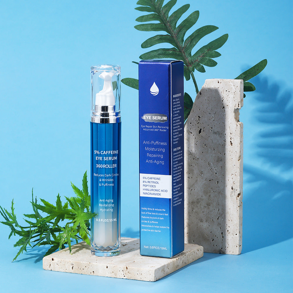 Hydrating and Moisturizing logo White Brand5%Retinol Caffeine Eye Serum - 图片 3