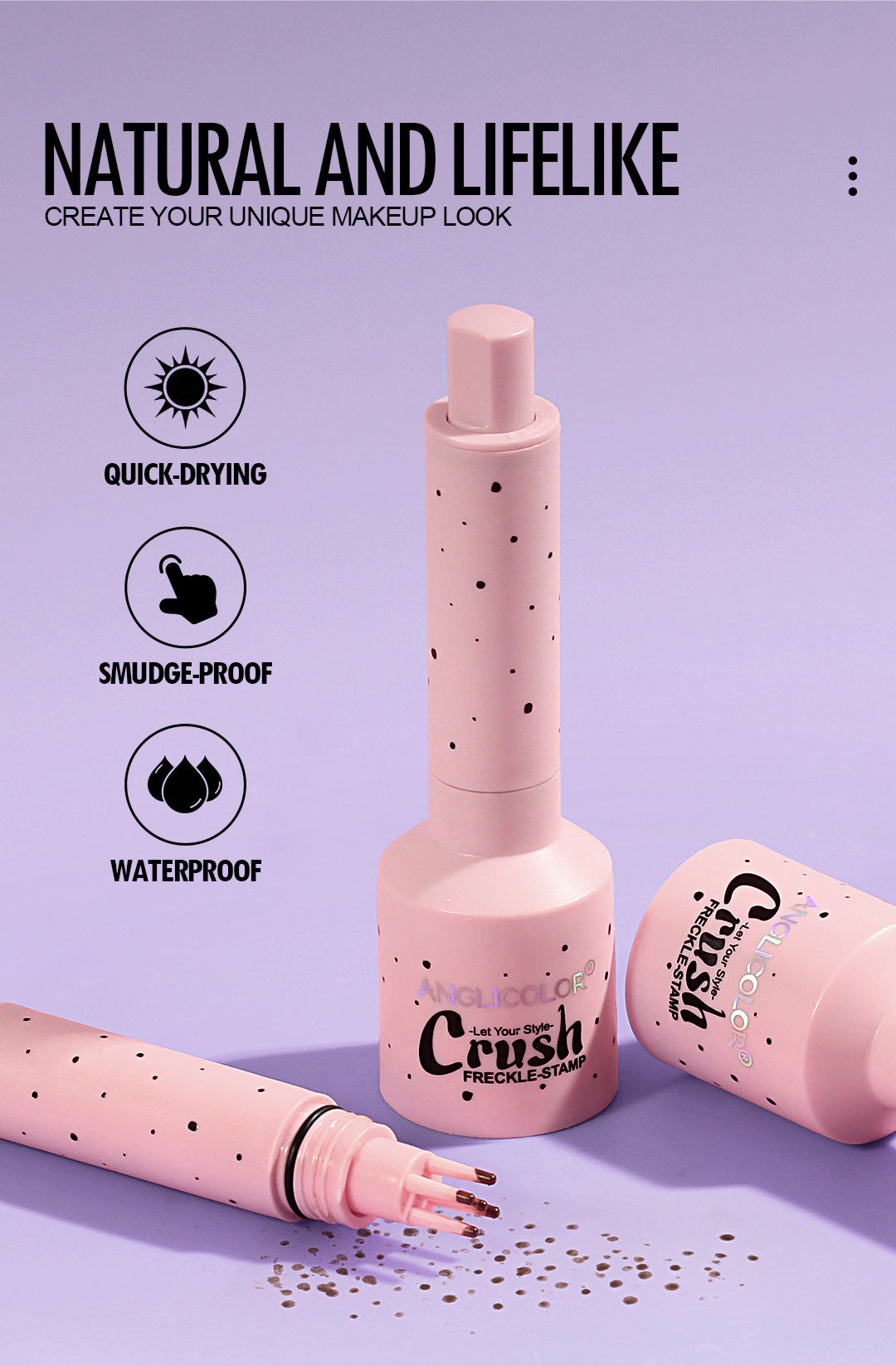 New Natural Simulated Freckle Pen Waterproof Sweatproof Quick-Drying Freckle Stamp Pen Makeup Pen Wholesale - 图片 7