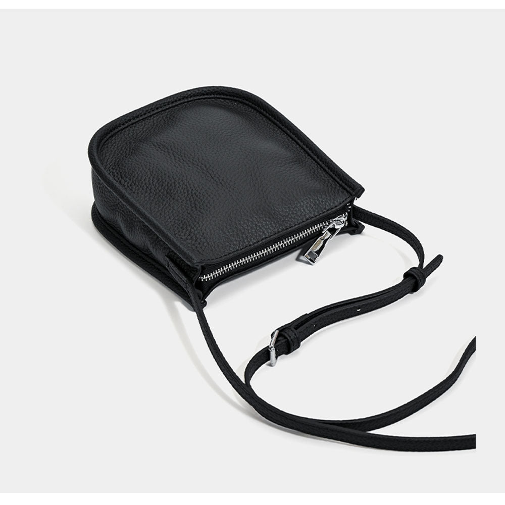 Genuine Leather Phone Bag Niche Fashion Small Bag for Women High-end Casual Simple Versatile Portable Shoulder Crossbody Bag - 图片 22