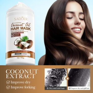 Coconut Nourishing Hair Mask950g SADOER Smooth and Fluffy Hair Conditioner  Wholesale