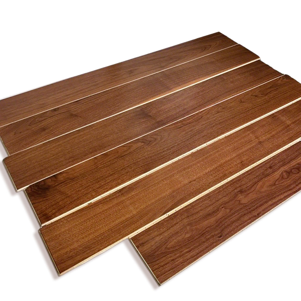 ENF-Certified AB-Grade Black Walnut Herringbone Click-Lock Multilayer Engineered Flooring-Luxury Living Room Waterproof Outdoor